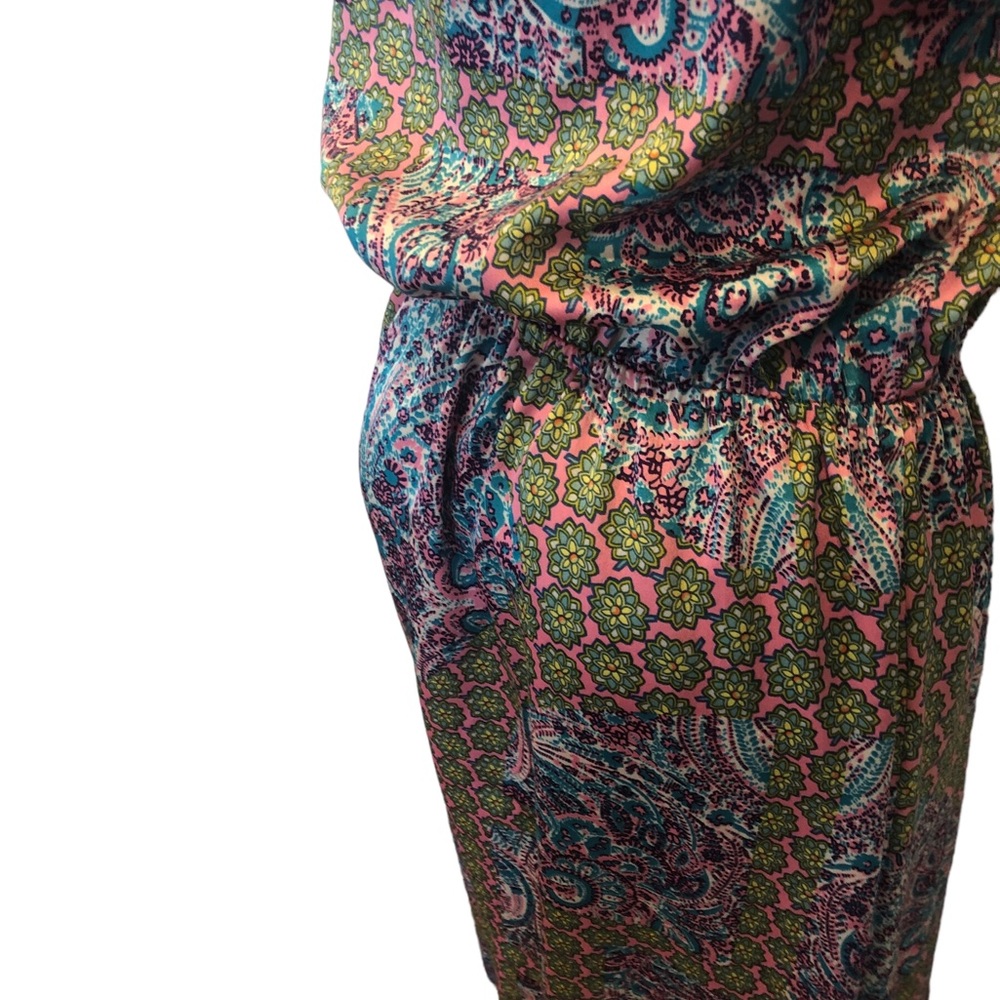 Juicy Couture purple patter v-neck tank maxi dress size 4 Women’s - Picture 12 of 13